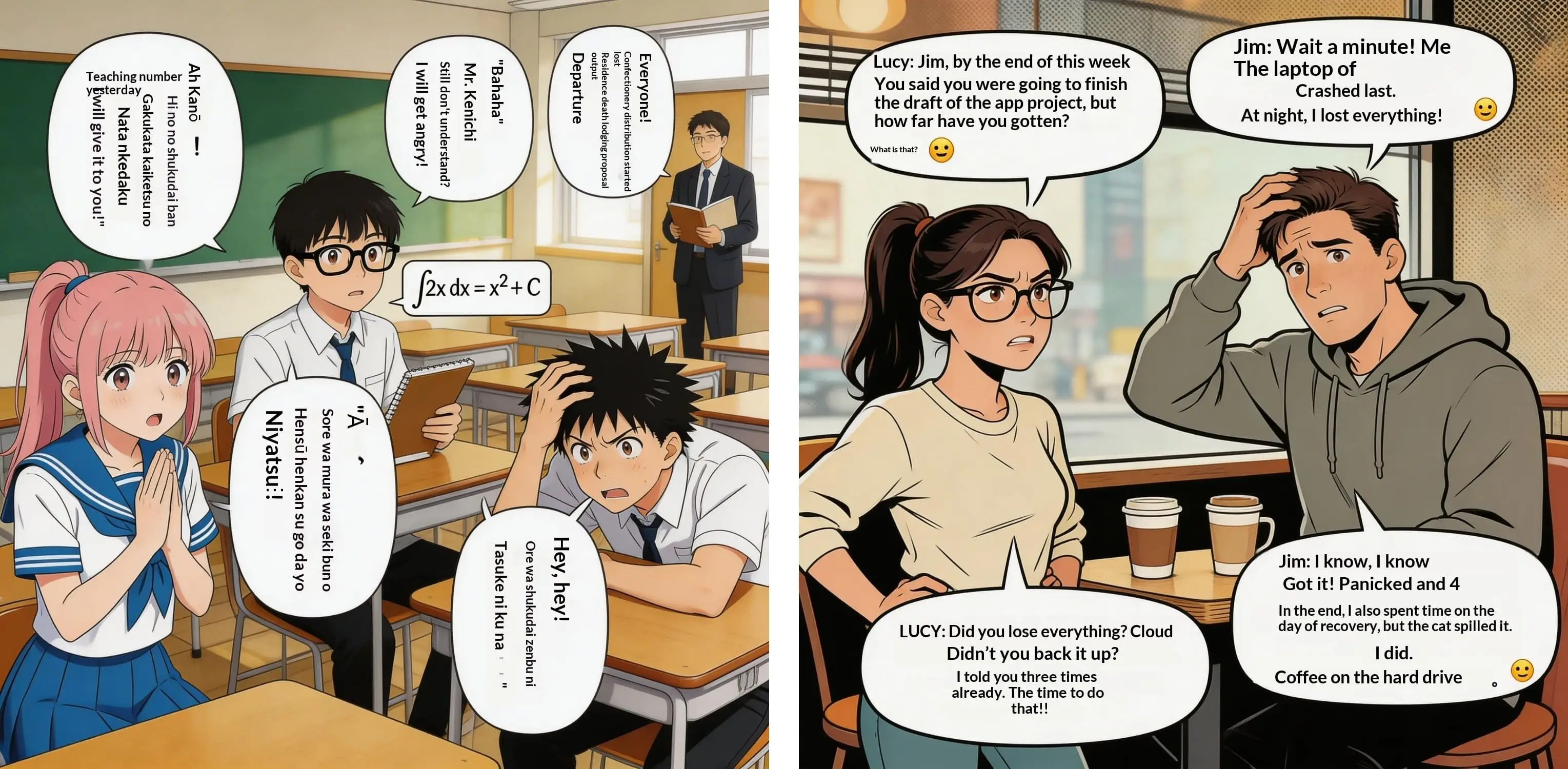 Manga translation — Translated